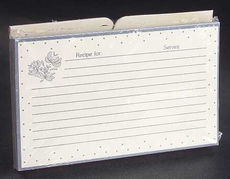 Yorktowne Paper Recipe Card - Set of 40