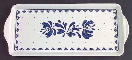 Yorktowne 15" Handled Melamine Serving Tray