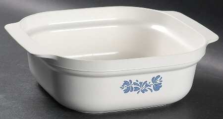 Yorktowne 1.5 Qt Sq Oven/Microwave Casserole No Plastic Lid