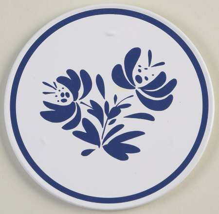 Yorktowne Round Metal Cork Back Coaster