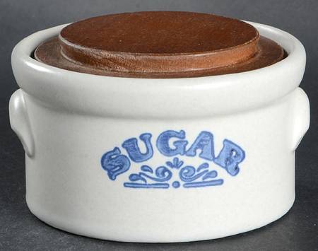 Yorktowne Sugar Bowl & Wood Lid