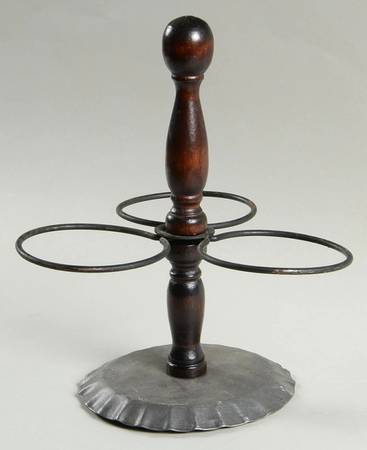 Yorktowne Metal/Wood Stand for Jam/Relish Server