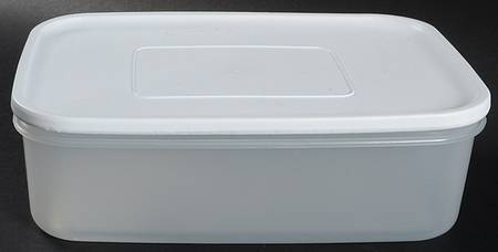 Yorktowne 5" Rectangular Plastic Microwave Container & Lid