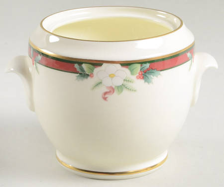 Yuletide (Bone) Sugar Bowl No Lid