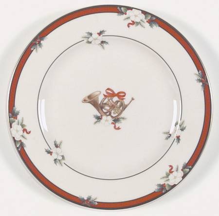 Yuletide (Bone) Accent Salad Plate
