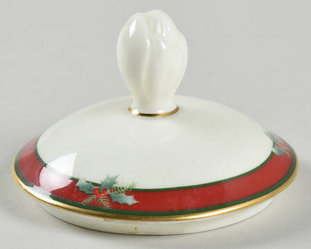 Yuletide (Bone) Lid for Sugar Bowl