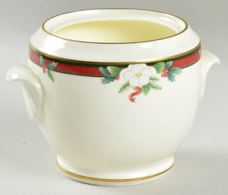 Yuletide (Bone) Sugar Bowl No Lid