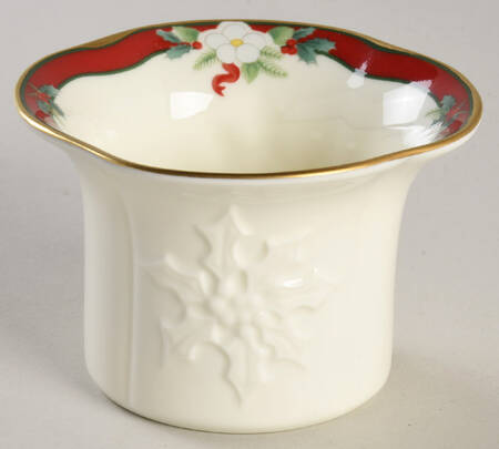 Yuletide (Bone) Votive Candleholder