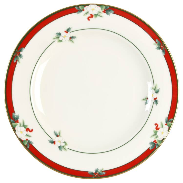 Yuletide (Bone) Bread & Butter Plate