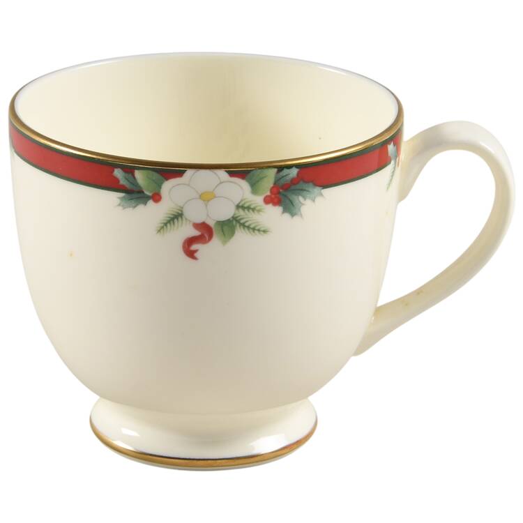 Yuletide (Bone) Footed Cup
