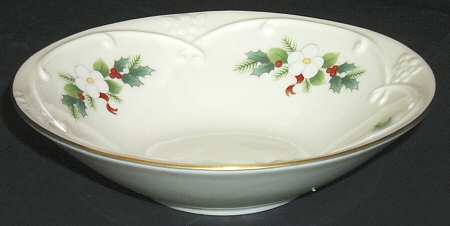 Yuletide (Bone) Open Candy Dish