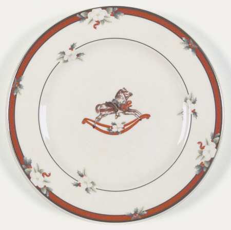 Yuletide (Bone) Accent Salad Plate