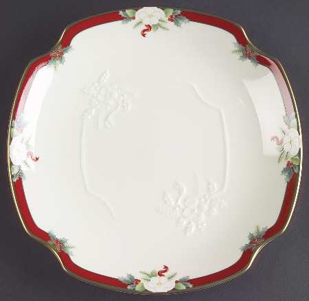 Yuletide (Bone) 7" Sweet Meat Dish