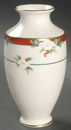 Yuletide (Bone) Bud Vase