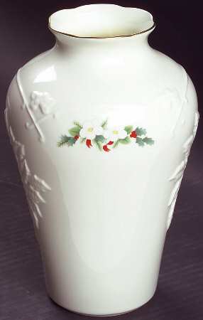 Yuletide (Bone) 9" Vase