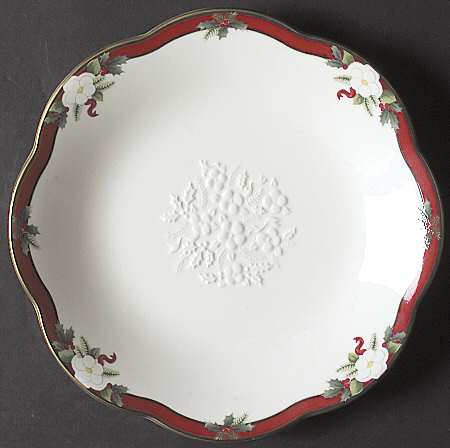 Yuletide (Bone) Open Candy Dish