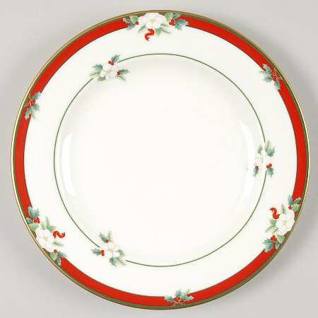 Yuletide (Bone) Bread & Butter Plate