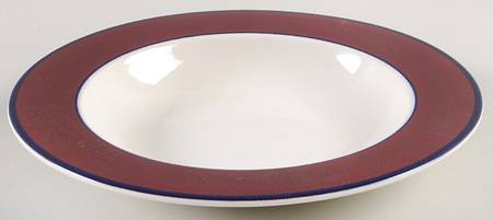Spa Maroon (Coupe) Rim Soup Bowl