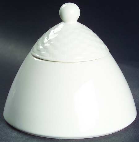President White Sugar Bowl & Lid