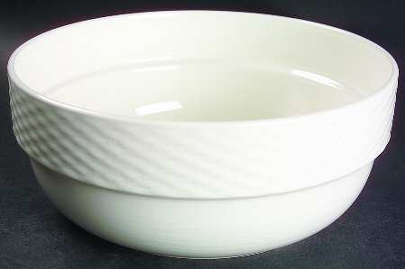 President White 9" Salad Serving Bowl