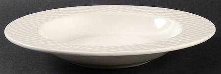 President White Rim Soup Bowl