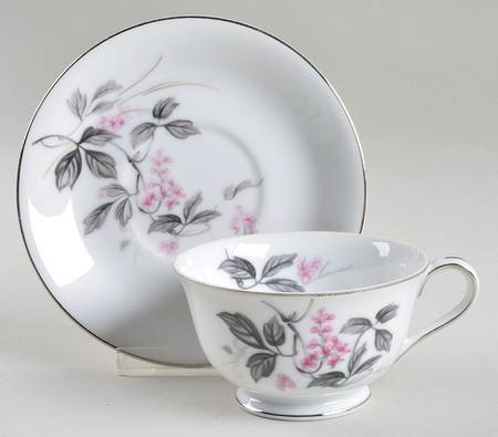 Pink Dawn Footed Cup & Saucer Set