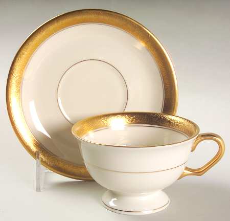 Athenian Footed Cup & Saucer Set