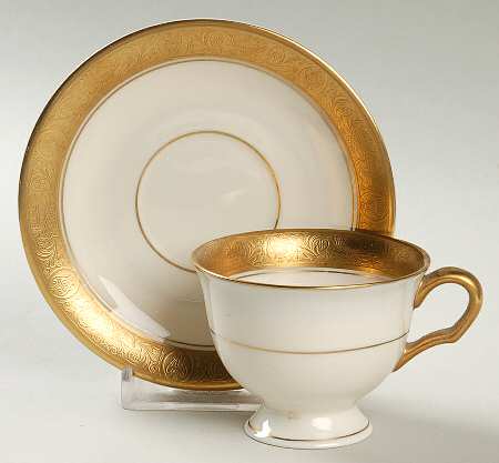 Athenian Footed Demitasse Cup & Saucer Set