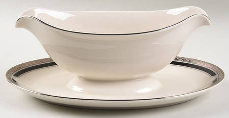 Athena Gravy Boat with Attached Underplate