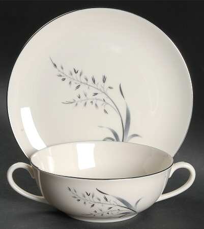 Avena Flat Cream Soup Bowl & Saucer Set