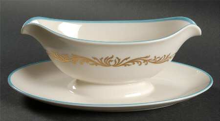 Baroque Gravy Boat with Attached Underplate