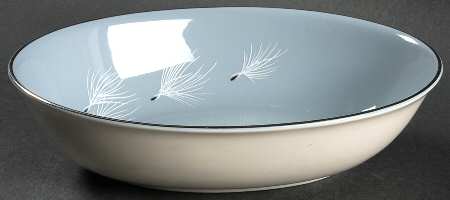 Blue Skies 9" Oval Vegetable Bowl