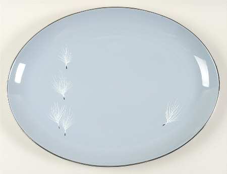 Blue Skies 15" Oval Serving Platter