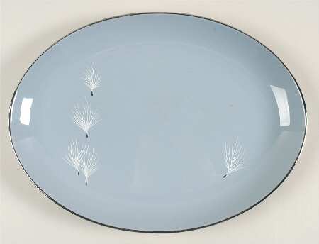 Blue Skies 12" Oval Serving Platter