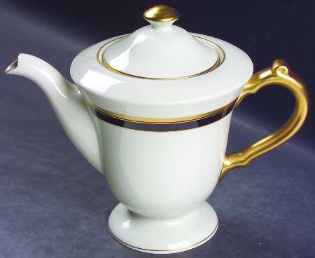 Black Satin Tea/Coffee Pot & Lid