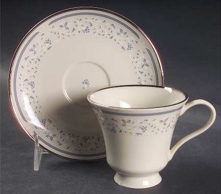 Bluefield Footed Cup & Saucer Set