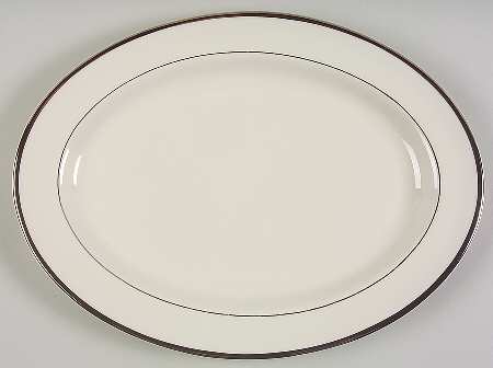 Bracelet Platinum 14" Oval Serving Platter
