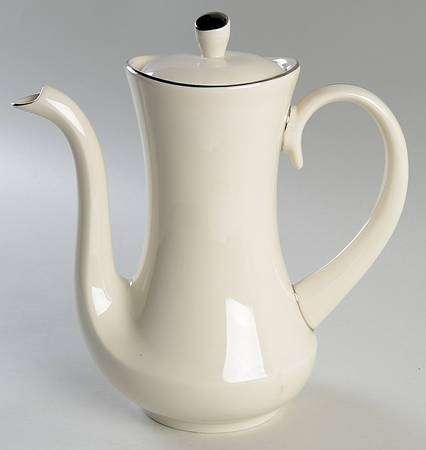 Bracelet Platinum Tea/Coffee Pot & Lid