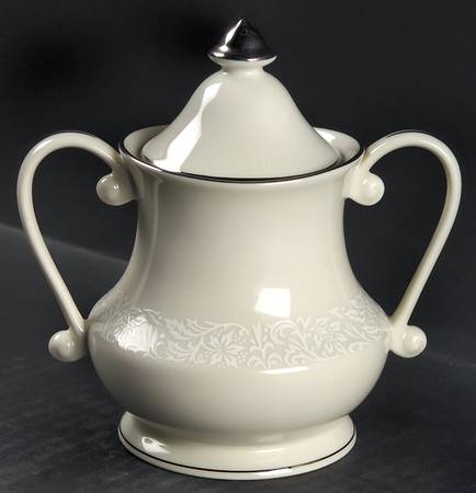 Brocade Sugar Bowl & Lid