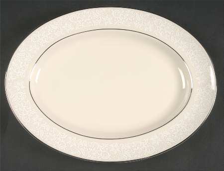 Brocade 12" Oval Serving Platter by Pickard