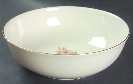 Brown Rose 8" Round Vegetable Bowl