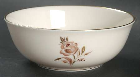 Brown Rose Coupe Cereal Bowl