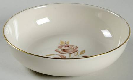 Brown Rose Coupe Soup Bowl
