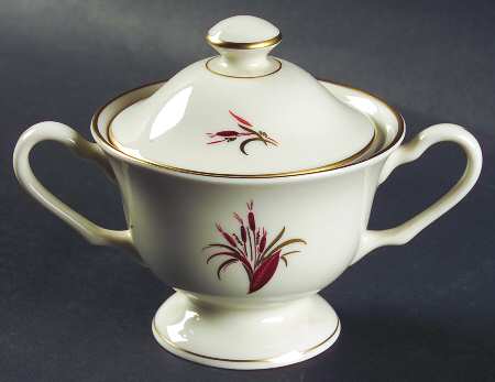 Cattails Sugar Bowl & Lid