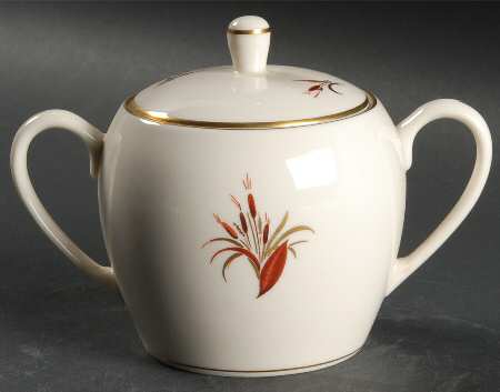 Cattails Sugar Bowl & Lid
