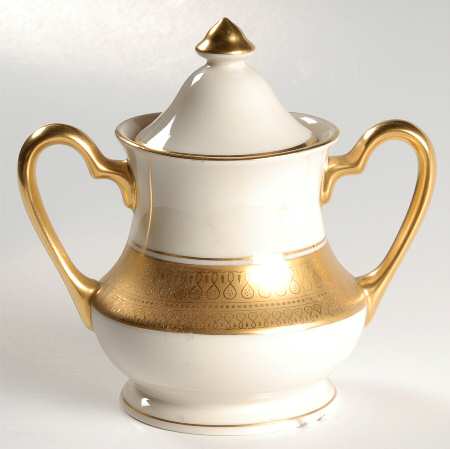 Centennial (Ivory Background) Sugar Bowl & Lid