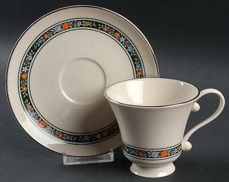 Chalet Footed Cup & Saucer Set