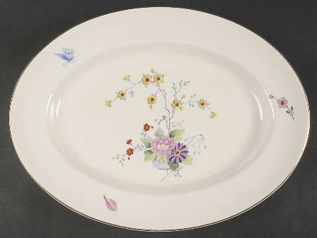 Chinese Seasons 15" Oval Serving Platter