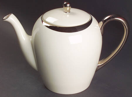 Crescent (Ivory Background) Tea/Coffee Pot & Lid