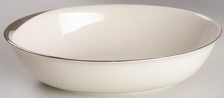 Crescent (Ivory Background) 9" Oval Vegetable Bowl